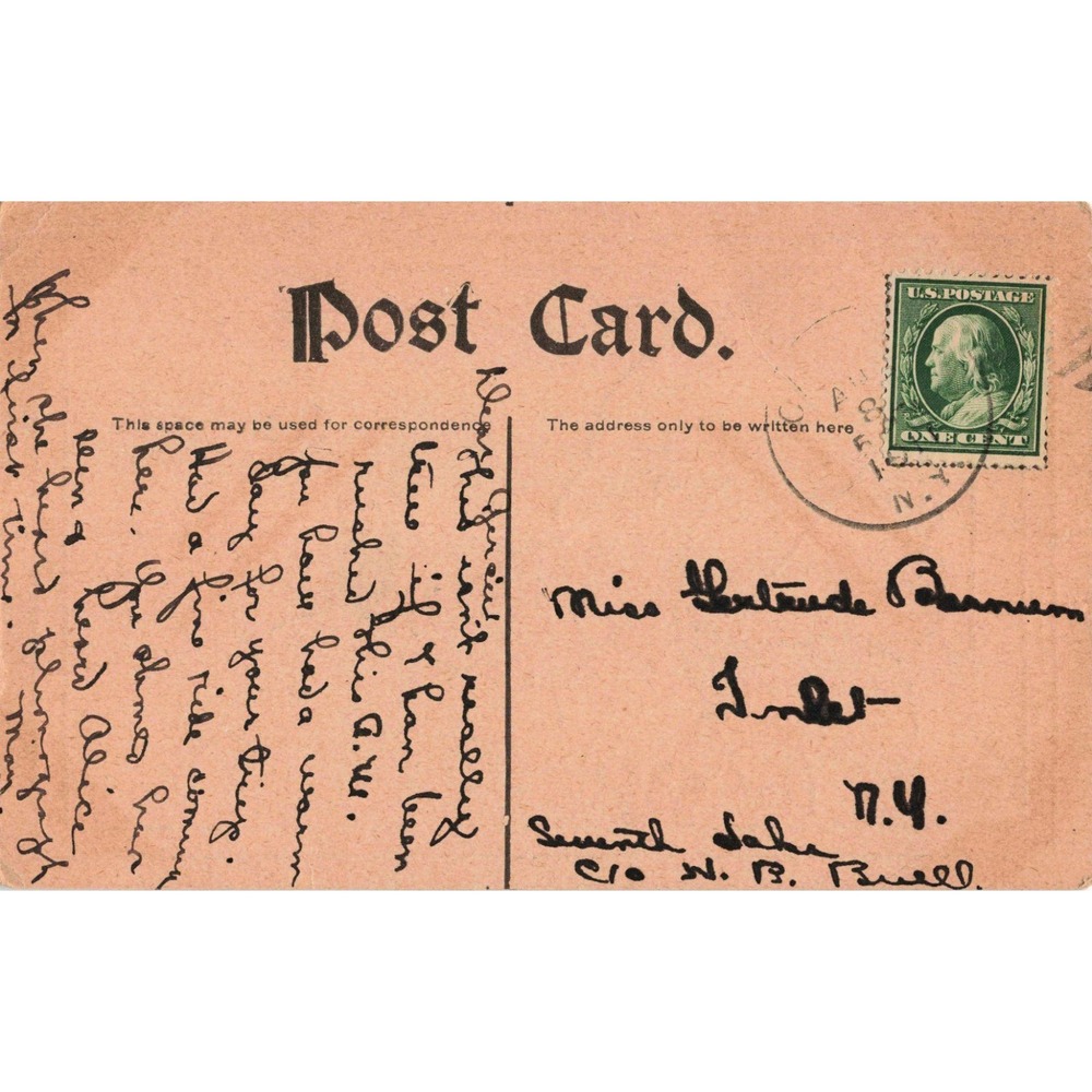 Inlet NY New York Postcard Too Tired for Utterance Sleeping Child Divided Back - Picture 2 of 2